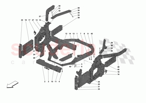 Part Diagram for Ferrari 13550401
