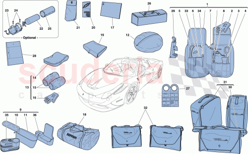 Part Diagram for Ferrari 83654500