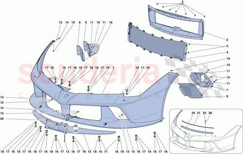 Part Diagram for Ferrari 83435900