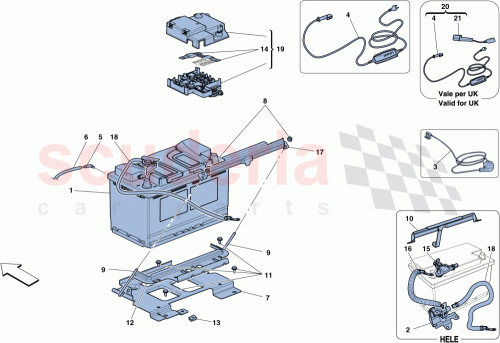 Part Diagram for Ferrari 275963