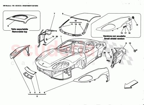 Part Diagram for Ferrari 65313811
