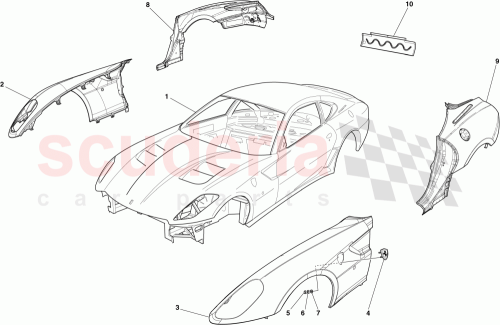 Part Diagram for Ferrari 68578900