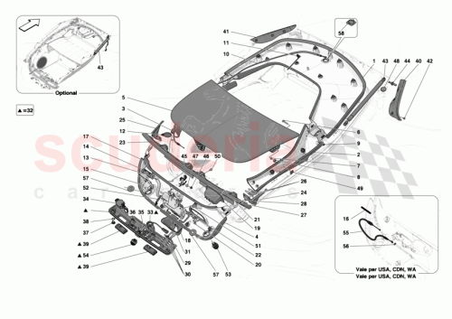 Part Diagram for Ferrari 13311077