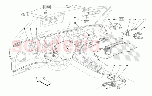 Part Diagram for Ferrari 72019600