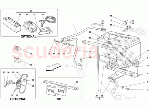 Part Diagram for Ferrari 180056