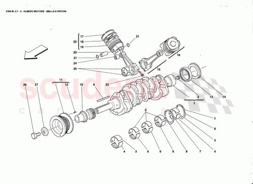 Part Diagram for Ferrari 155562