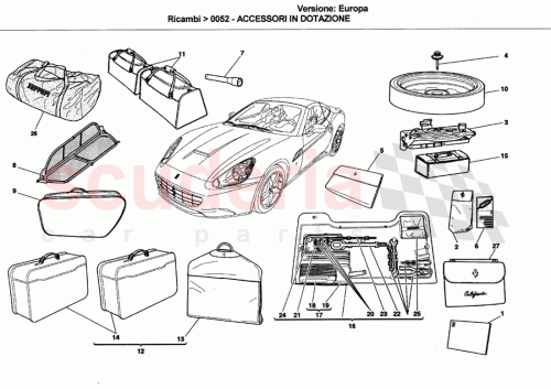 Part Diagram for Ferrari 82551400