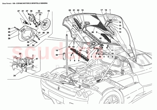 Part Diagram for Ferrari 66571600