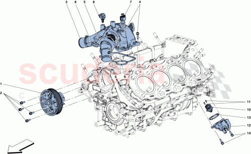 Part Diagram for Ferrari 315674