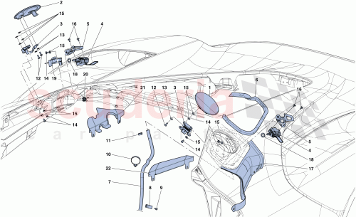 Part Diagram for Ferrari 86134500