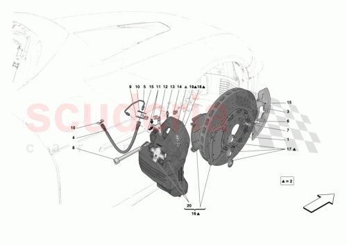 Part Diagram for Ferrari 145854