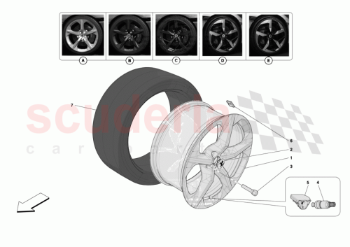 Part Diagram for Ferrari 942044