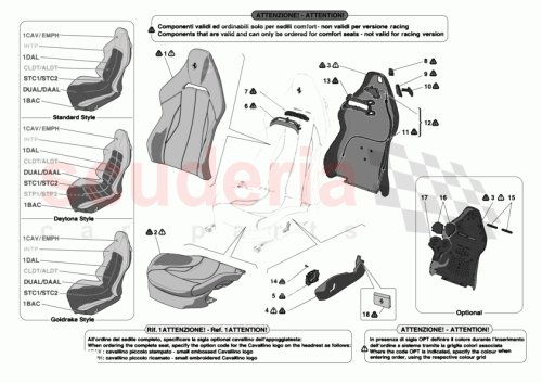 Part Diagram for Ferrari 55074249