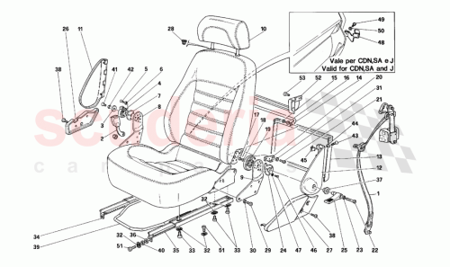 Part Diagram for Ferrari 153982