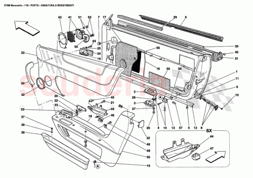 Part Diagram for Ferrari 66836800