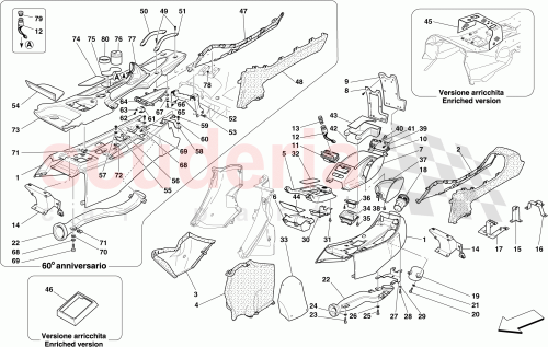 Part Diagram for Ferrari 68117800