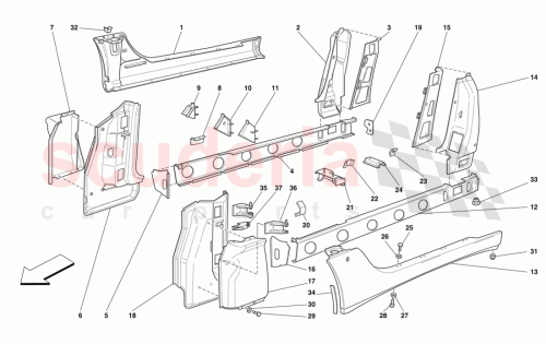 Part Diagram for Ferrari 64973100