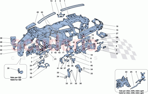 Part Diagram for Ferrari 85450700