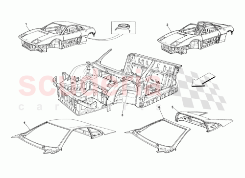 Part Diagram for Ferrari 62111600