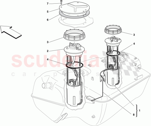 Part Diagram for Ferrari 67132600