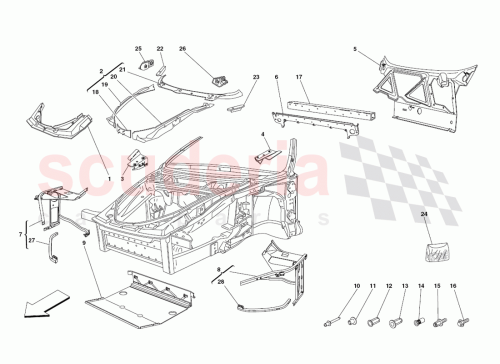 Part Diagram for Ferrari 15180411