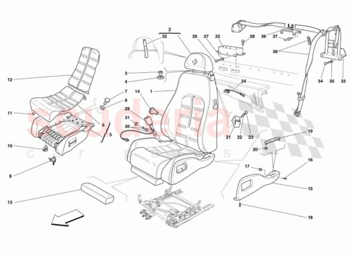 Part Diagram for Ferrari 67126800