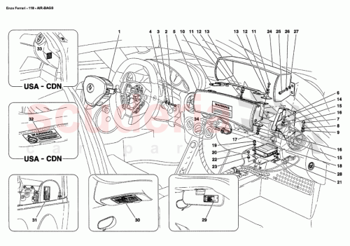 Part Diagram for Ferrari 67584100
