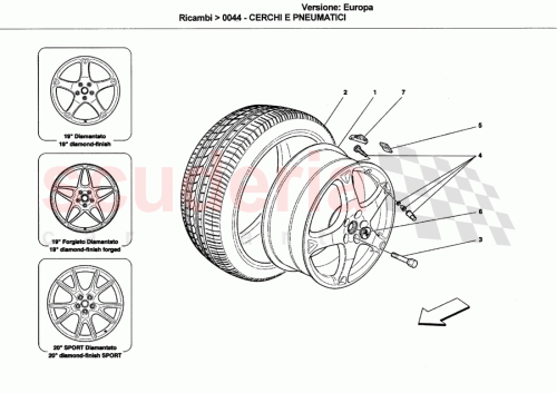 Part Diagram for Ferrari 249560