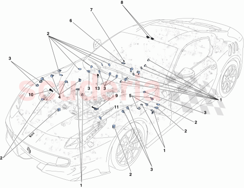 Part Diagram for Ferrari 175119