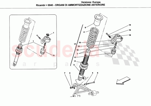 Part Diagram for Ferrari 244028