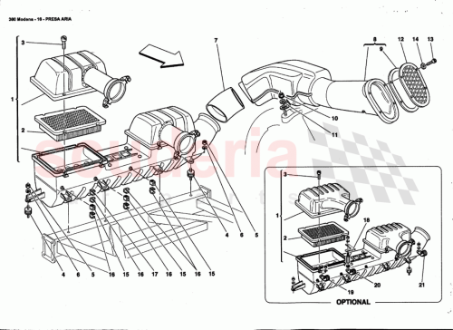 Part Diagram for Ferrari 176924