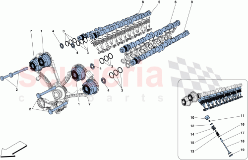 Part Diagram for Ferrari 255431