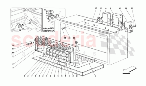 Part Diagram for Ferrari 161550