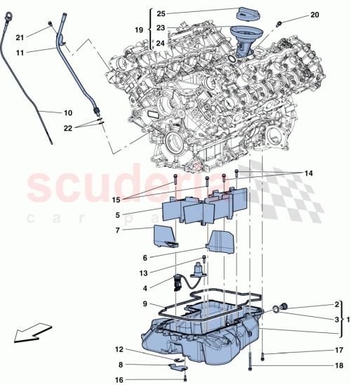 Part Diagram for Ferrari 303456