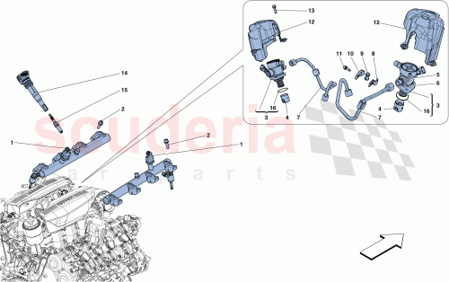 Part Diagram for Ferrari 303191