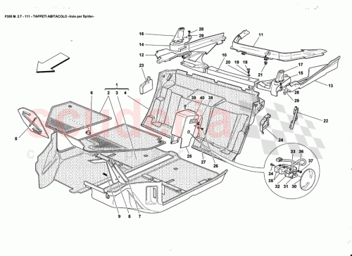 Part Diagram for Ferrari 64663400