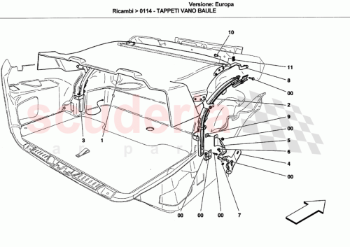 Part Diagram for Ferrari 11064071