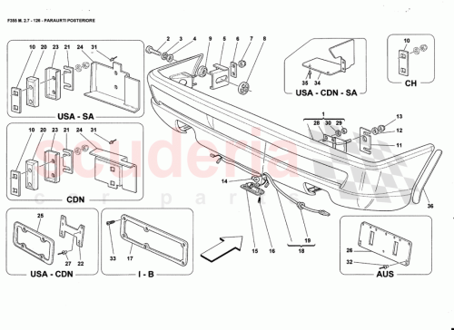 Part Diagram for Ferrari 65625300
