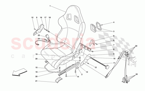 Part Diagram for Ferrari 66156600