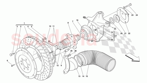 Part Diagram for Ferrari 167005
