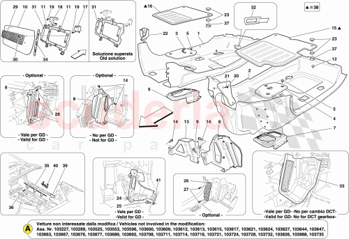 Part Diagram for Ferrari 82412400