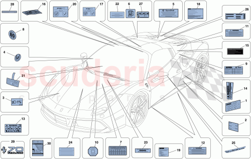 Part Diagram for Ferrari 782148