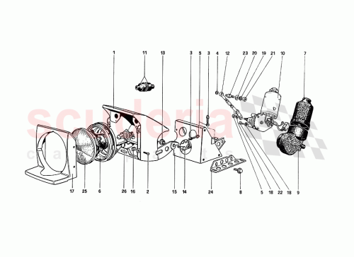 Part Diagram for Ferrari 10615774