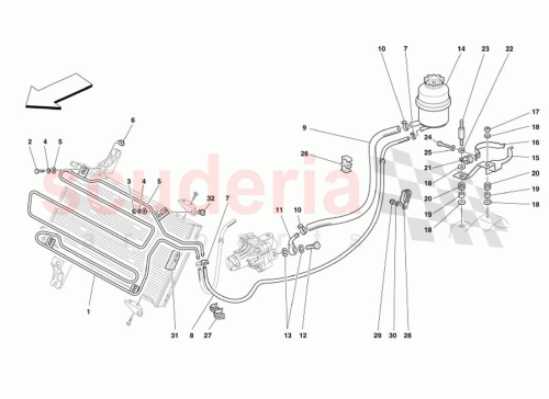 Part Diagram for Ferrari 171358