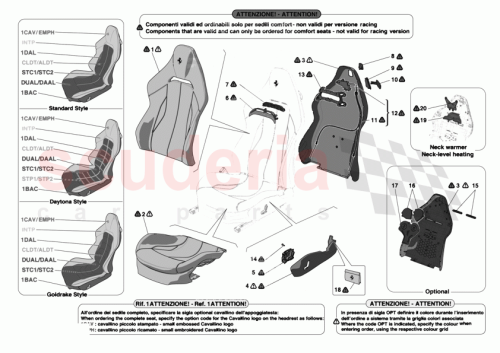 Part Diagram for Ferrari 055072527