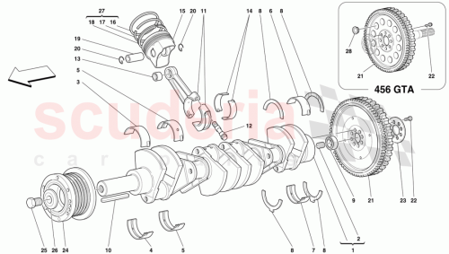 Part Diagram for Ferrari 163812/R or 163812/G