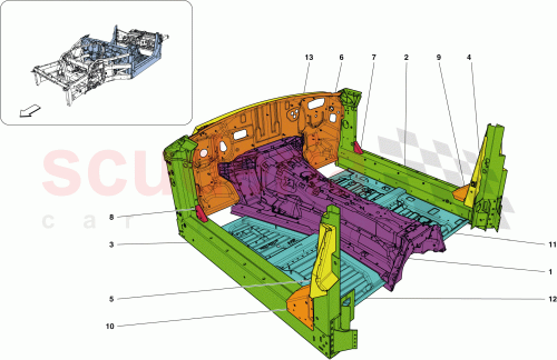 Part Diagram for Ferrari 288557