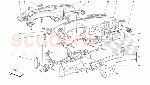 Part Diagram for Ferrari 64505700