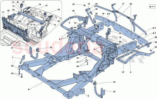 Part Diagram for Ferrari 304454