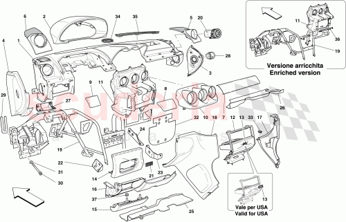 Part Diagram for Ferrari 67452600